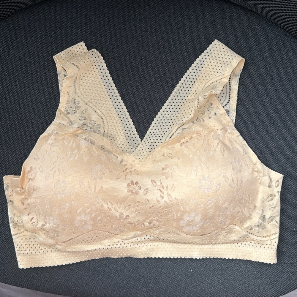 TikTok Shop Cream Lace Bralette Size  XXL Set of 2